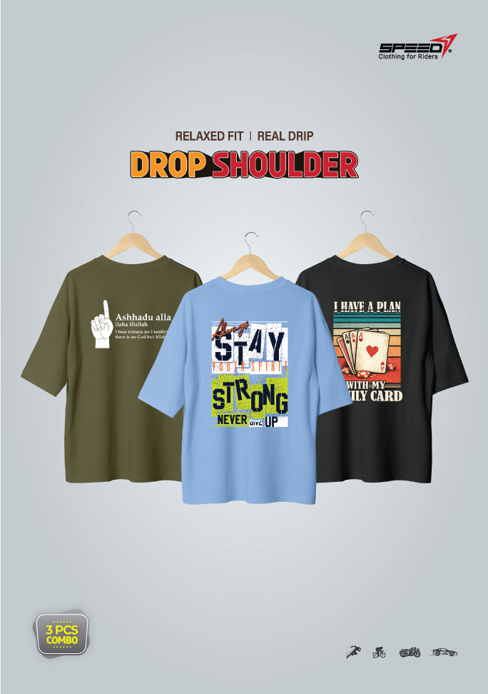 dropsholder-men-women-cotton-pinted-t-shirt-combo-olive-and-sky-black