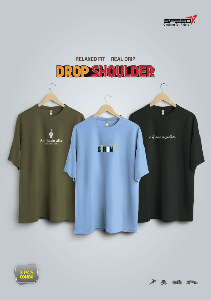 dropsholder-men-women-cotton-pinted-t-shirt-combo-olive-and-sky-black